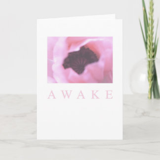 Awake Card: Pink Poppy Karte