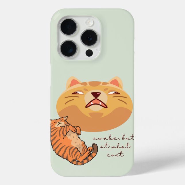 Awake Orange Cat Case-Mate iPhone Hülle (Rückseite)