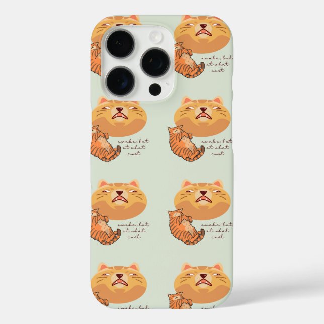 Awake Orange Cat Case-Mate iPhone Hülle (Rückseite)
