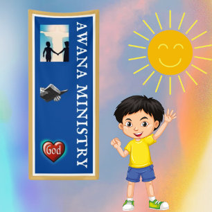 Awana Club Ministry Blue Kid's Fotos Kirche Banner