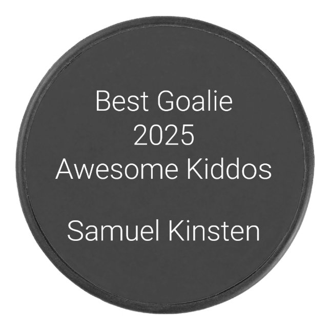Award in Black & White:  Eishockey Puck (Vorderseite)
