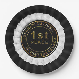 Award Ribbon,Black-1. Place PAPER-TELLER Pappteller