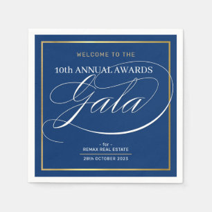 AWARDS GALA DINNER Modernes Business dunkelblaues Serviette
