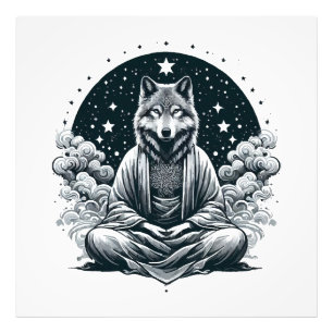 Aware Wolf Fotodruck