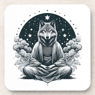 Aware Wolf Getränkeuntersetzer