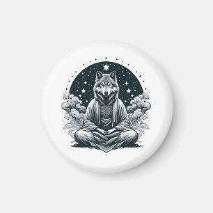 Aware Wolf Magnet