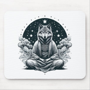 Aware Wolf Mousepad