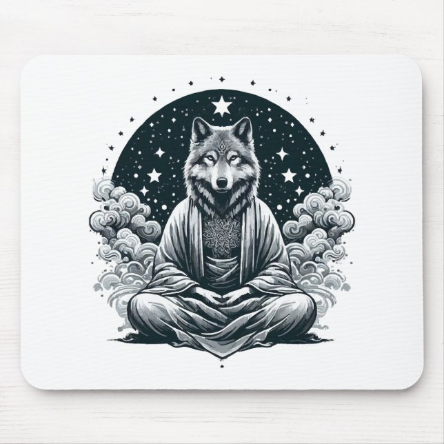 Aware Wolf Mousepad (Vorne)