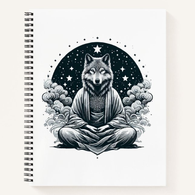 Aware Wolf Notizbuch (Vorderseite)