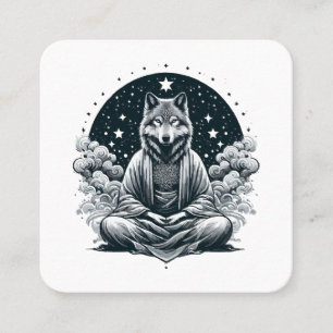 Aware Wolf Quadratische Visitenkarte