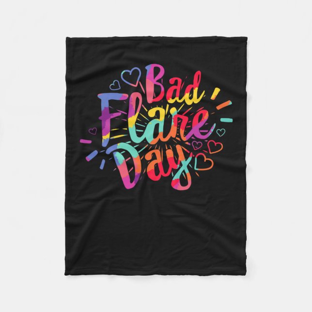 Aware zum regionalen Schmerzsyndrom am Bad Flare D Fleecedecke (Vorderseite)