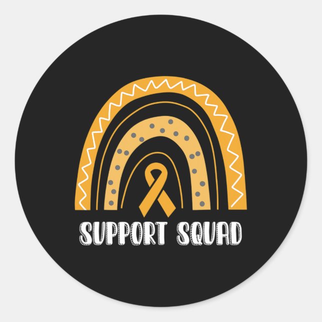 Aware zur Unterstützung von Squad Complex Regional Runder Aufkleber (Vorderseite)