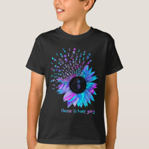 Awaren zur Vorbeugung von Vintagen Sonnenblumen T-Shirt