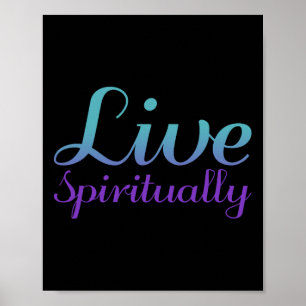Awarene, spirituell Lila Suizidprävention Poster