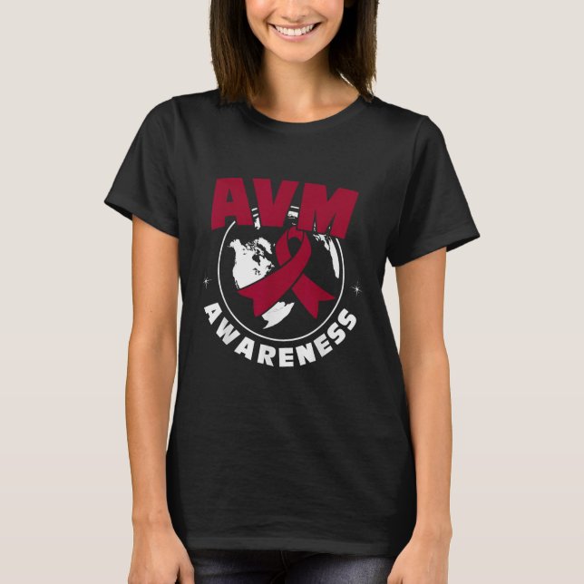 Awareness Arteriovenöse Malformation T-Shirt (Vorderseite)