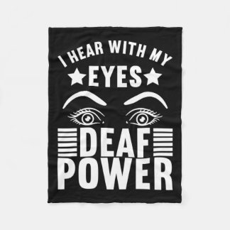 Awareness Asign Language American Sign Language Fleecedecke