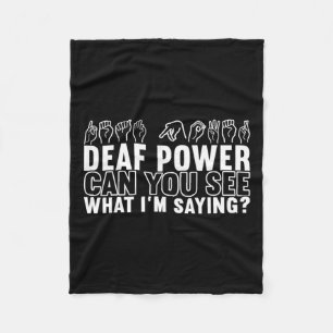 Awareness Asign Language American Sign Language Fleecedecke