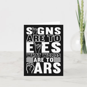 Awareness Asign Language American Sign Language Karte