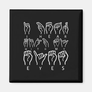 Awareness Asign Language American Sign Language Magnet