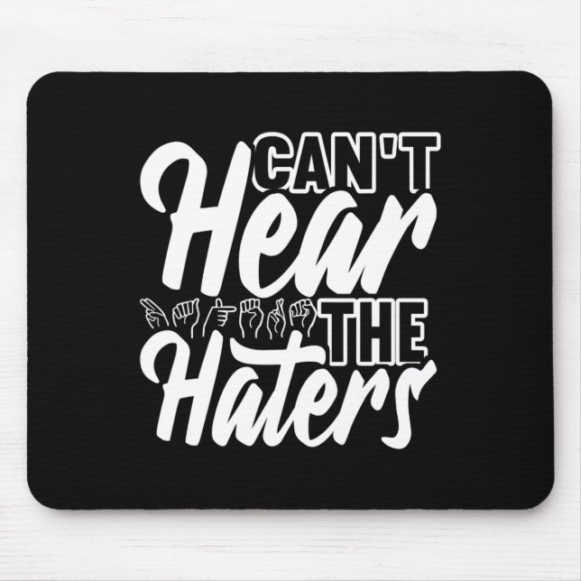 Awareness Asign Language American Sign Language Mousepad (Vorne)