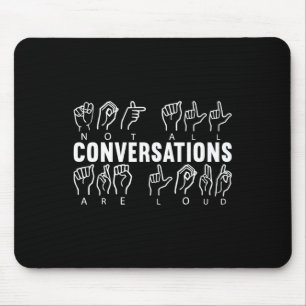 Awareness Asign Language American Sign Language Mousepad