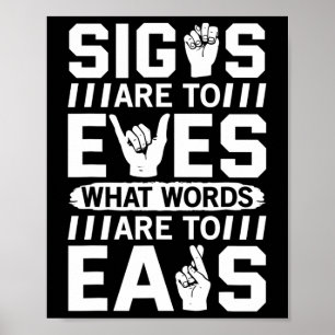 Awareness Asign Language American Sign Language Poster