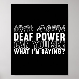 Awareness Asign Language American Sign Language Poster