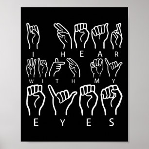 Awareness Asign Language American Sign Language Poster