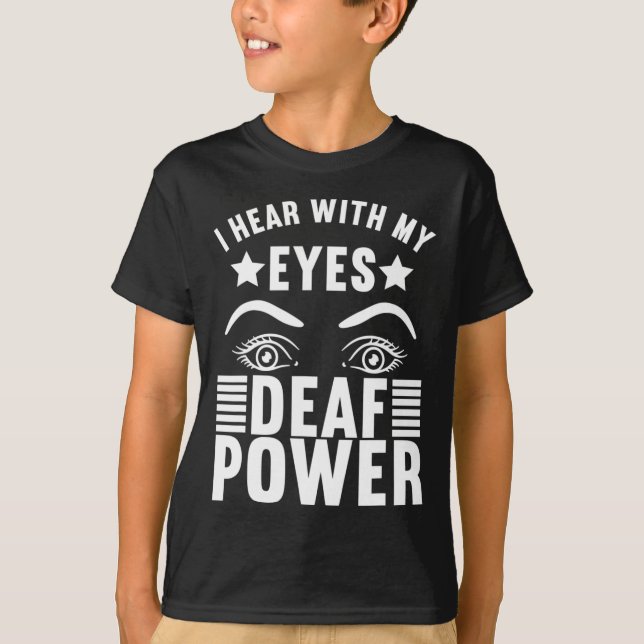 Awareness Asign Language American Sign Language T-Shirt (Vorderseite)