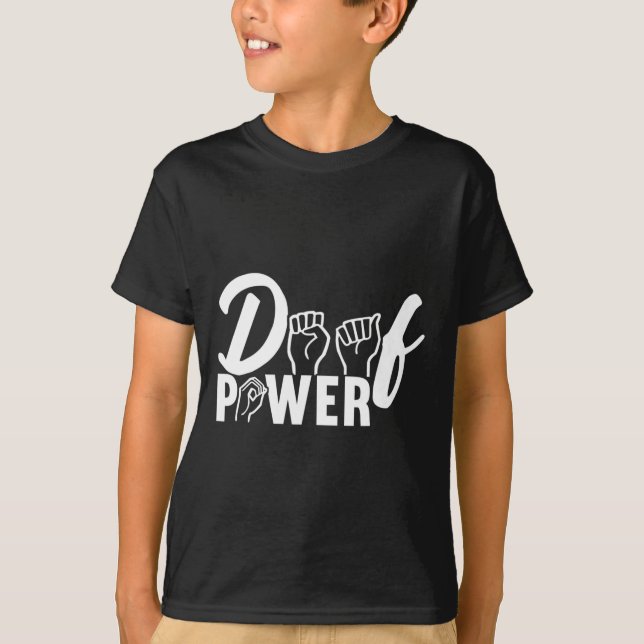 Awareness Asign Language American Sign Language T-Shirt (Vorderseite)