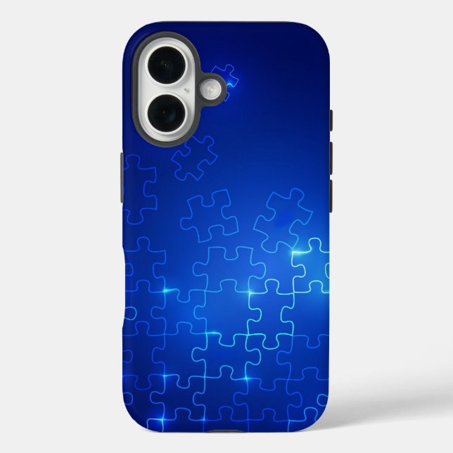 Awareness Blue Puzzle iPhone-Gehäuse Case-Mate iPhone Hülle (Rückseite)
