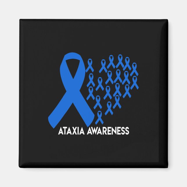 Awareness Blue Ribbon Geschenk Magnet (Vorne)