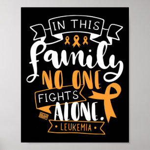 Awareness-Bone Marrow Familie kein Alleinangebot Poster