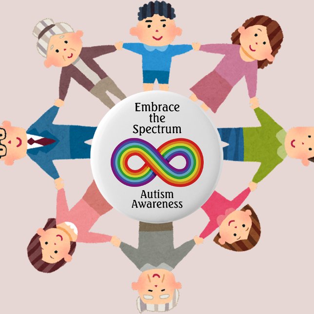 Awareness-Button für die Unendlichkeit des Regenbo Button (Von Creator hochgeladen)