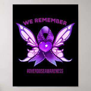 Awareness Denken Sie daran, dass Lila Multifunktio Poster