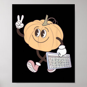 Awareness Fall Pumpkin Aac Device Autismus Special Poster