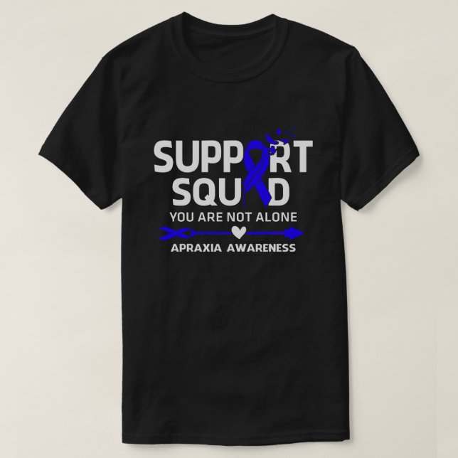 Awareness Feather der Warrior Support Squad T-Shirt (Design vorne)