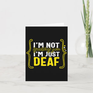 Awareness Month ASL Language Support nicht ignorie Karte