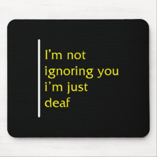 Awareness Month ASL Language Support nicht ignorie Mousepad
