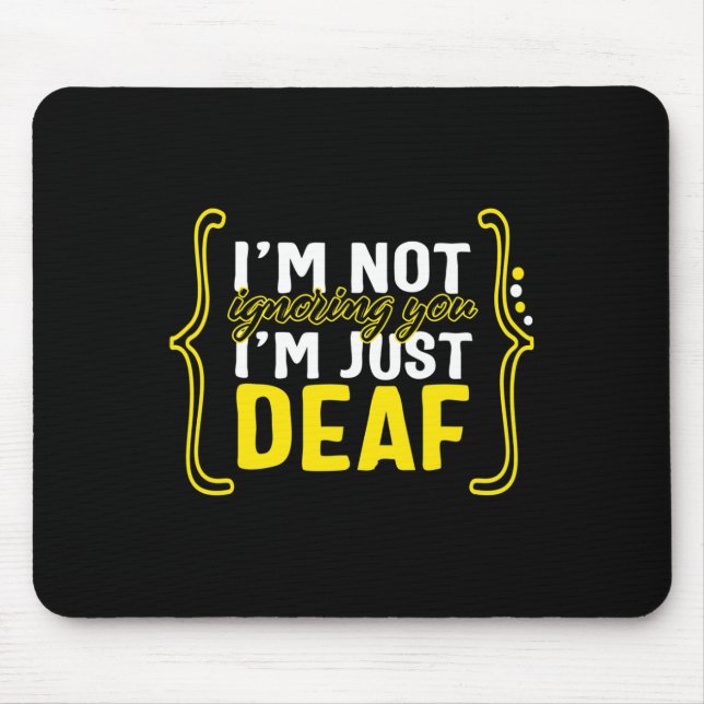 Awareness Month ASL Language Support nicht ignorie Mousepad (Vorne)