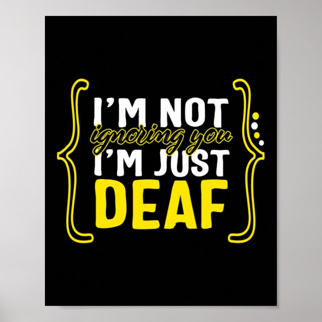 Awareness Month ASL Language Support nicht ignorie Poster (Vorne)