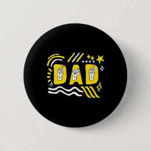 Awareness Month Vater Asl Vatertag Geschenk Trendy Button