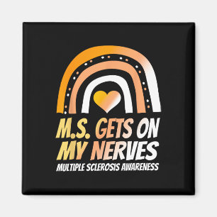 Awareness Multiplesclerosis Wear Orange Magnet