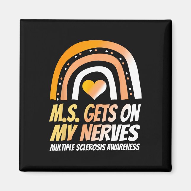 Awareness Multiplesclerosis Wear Orange Magnet (Vorne)