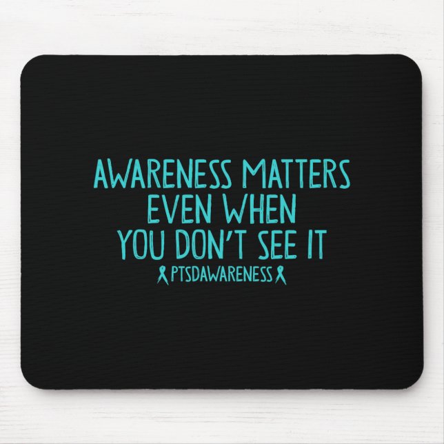 Awareness Problems Ptsd Veteran Trauma Survivor Wa Mousepad (Vorne)