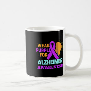 Awareness Trage Lila Für Heimer's  Kaffeetasse