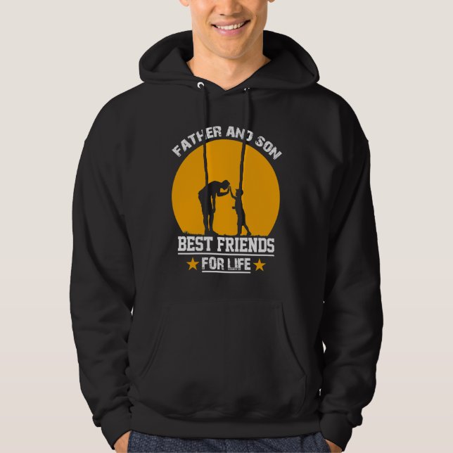 Awareness Vater and Son Best Friends for l Hoodie (Vorderseite)