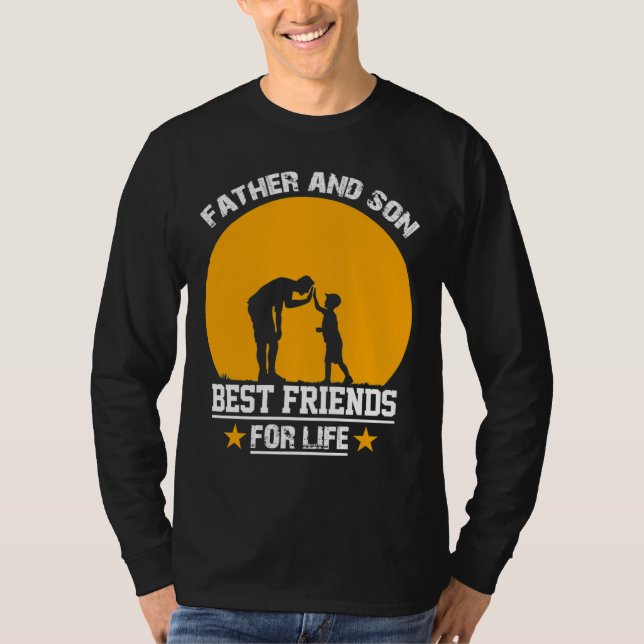Awareness Vater and Son Best Friends for l T-Shirt (Vorderseite)