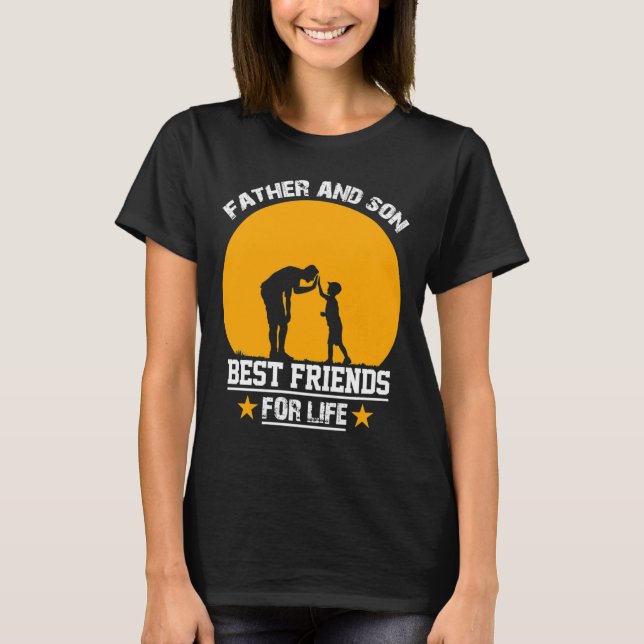Awareness Vater and Son Best Friends for l T-Shirt (Vorderseite)