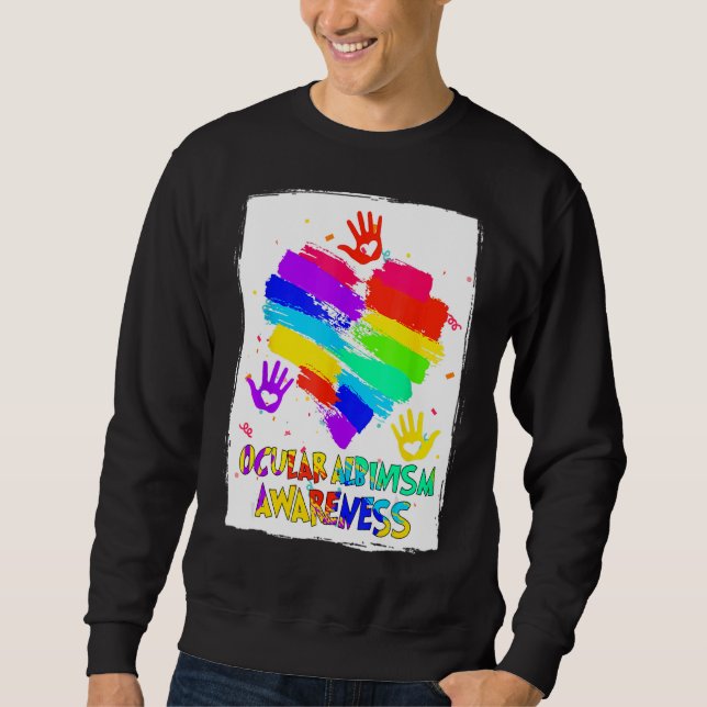 Awareness Wear Regenbogen 2 Sweatshirt (Vorderseite)